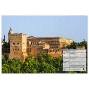 Alhambra Palace Jigsaw Puzzle – Islamic Architecture Spain Puzzle